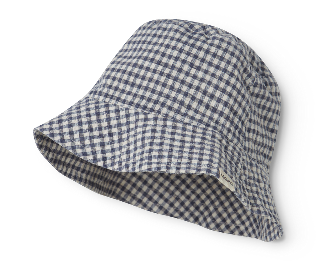 Marmar Arida - Hat, Navy Check