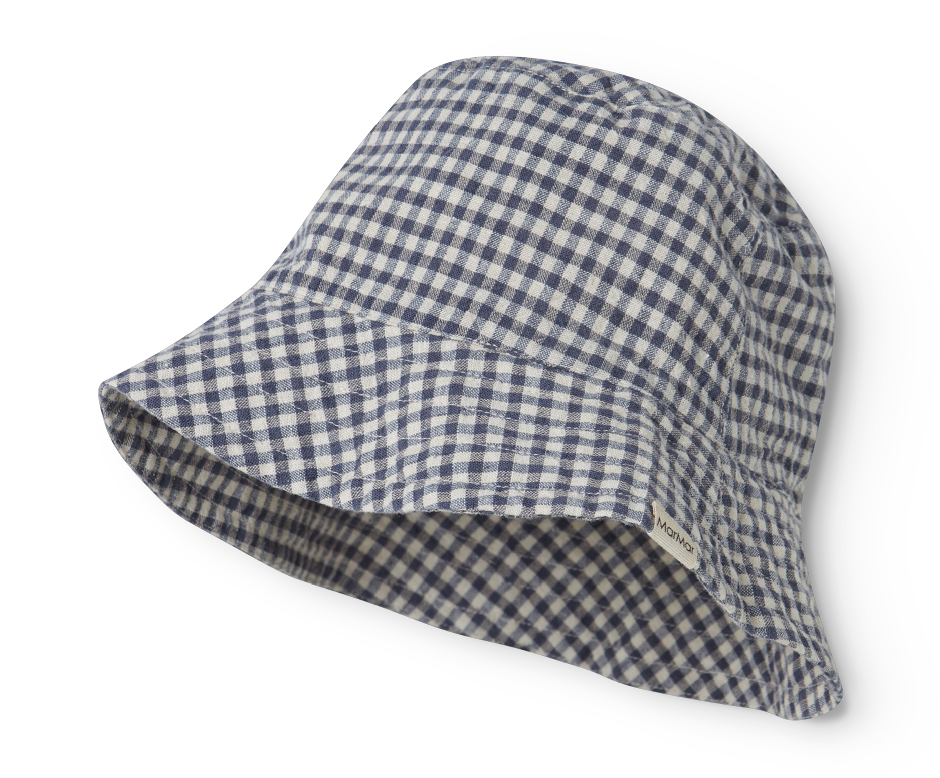 Marmar Arida - Hat, Navy Check
