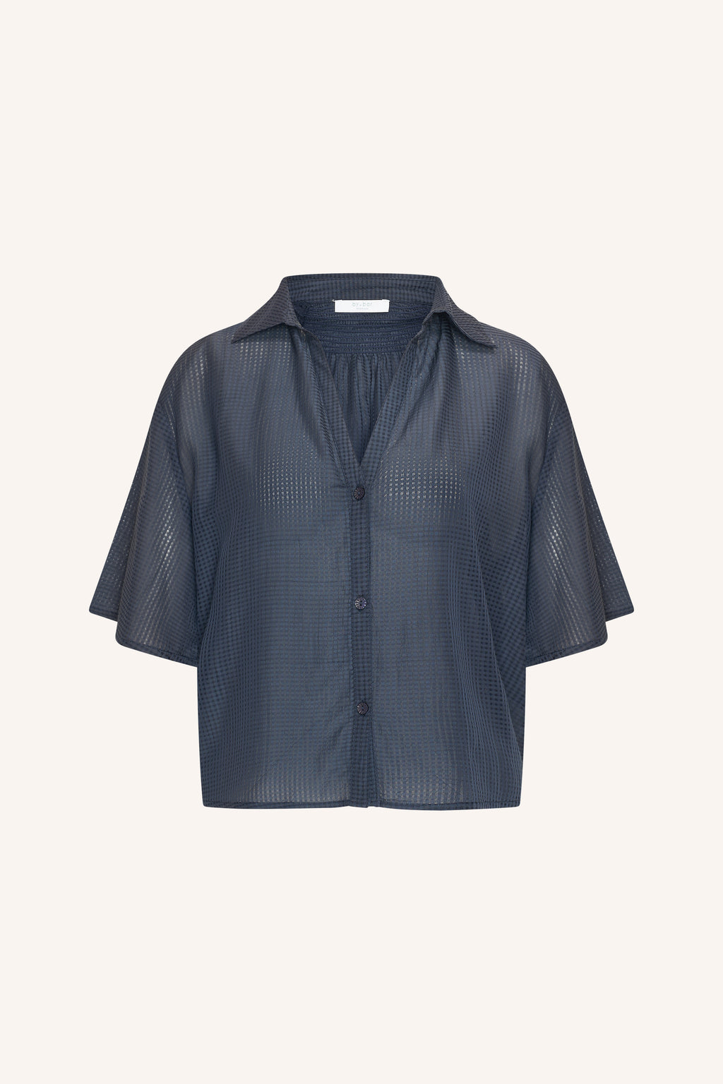 By Bar kick blouse navy blue