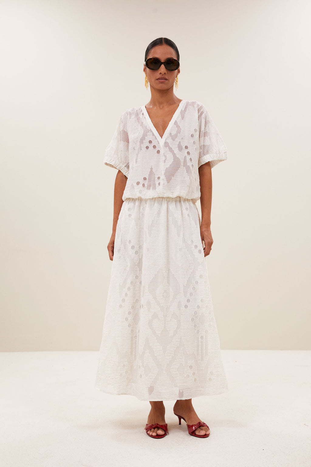 By Bar mabel mist blouse cream