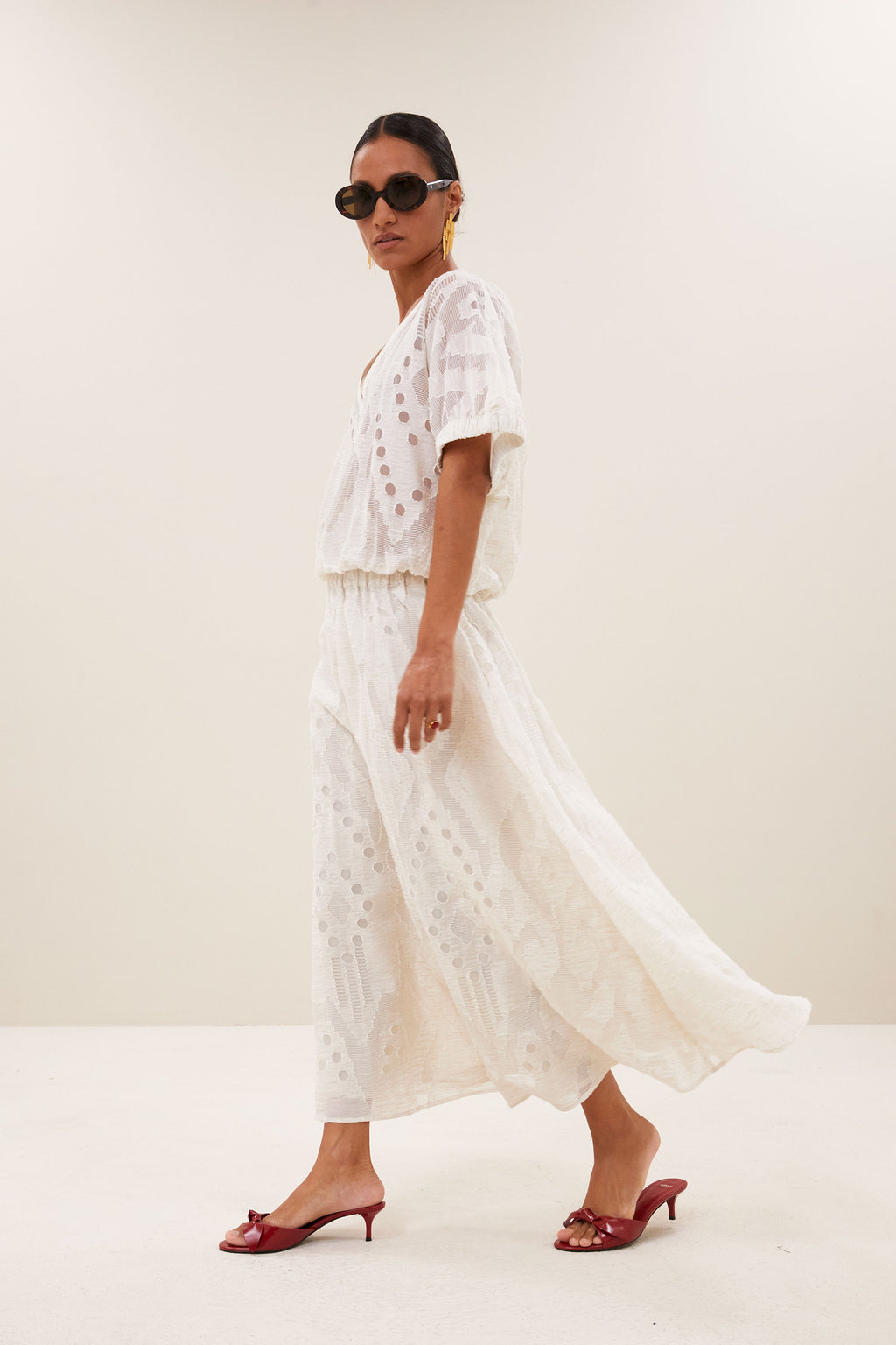 By Bar mabel mist blouse cream