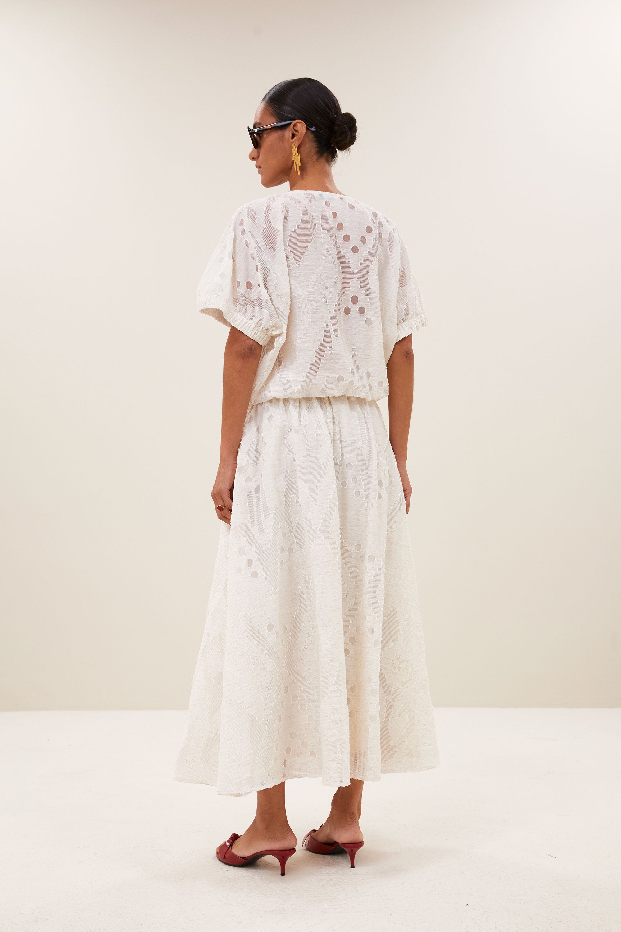 By Bar mabel mist blouse cream
