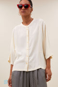 By Bar siem viscose blouse cream