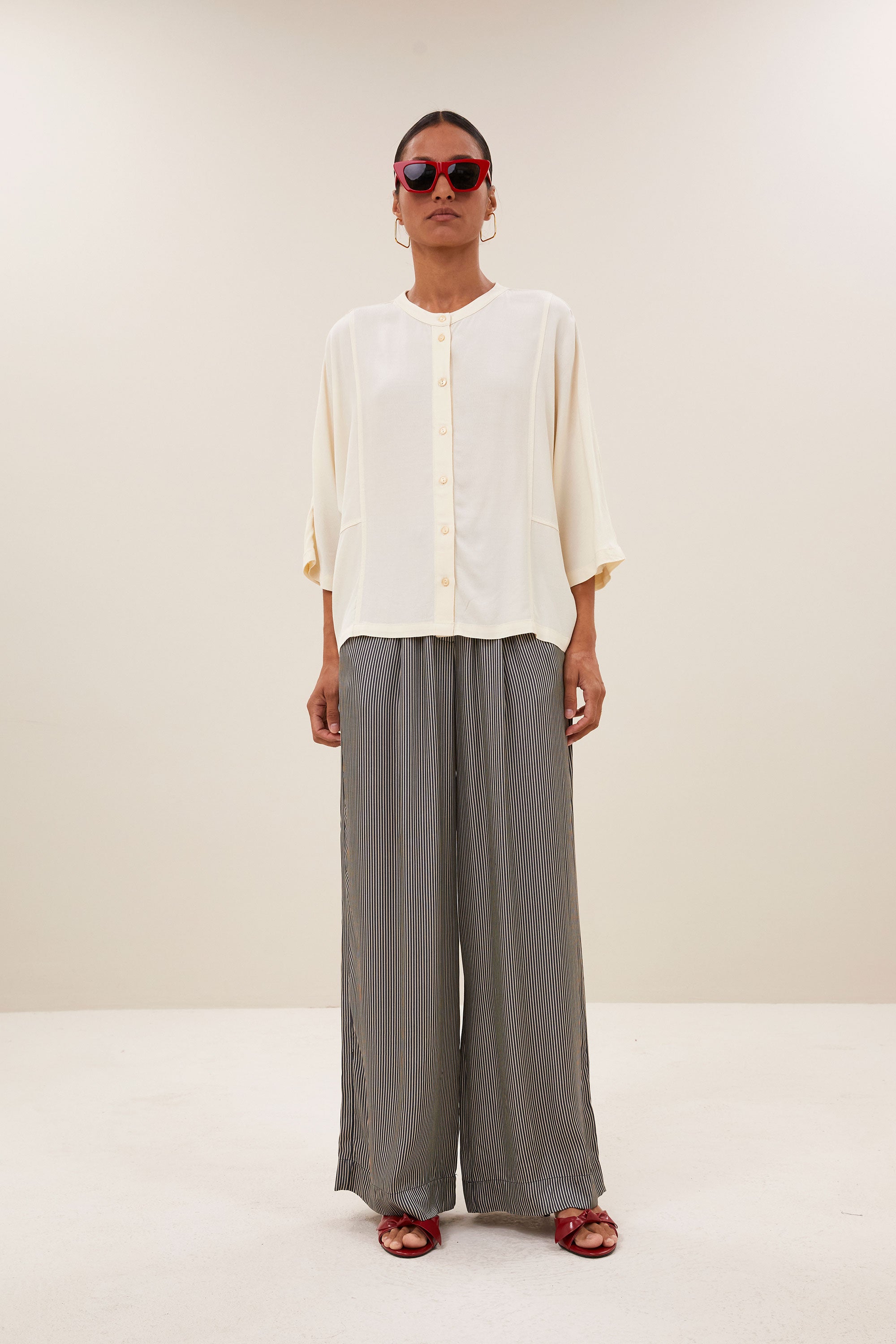 By Bar siem viscose blouse cream