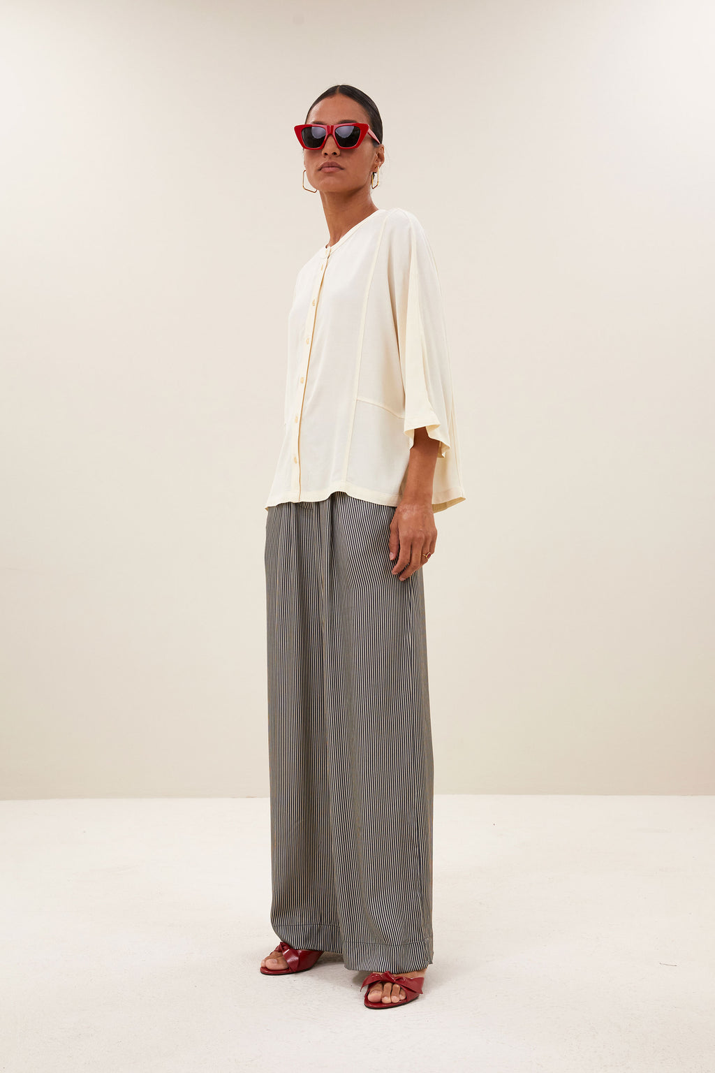 By Bar siem viscose blouse cream