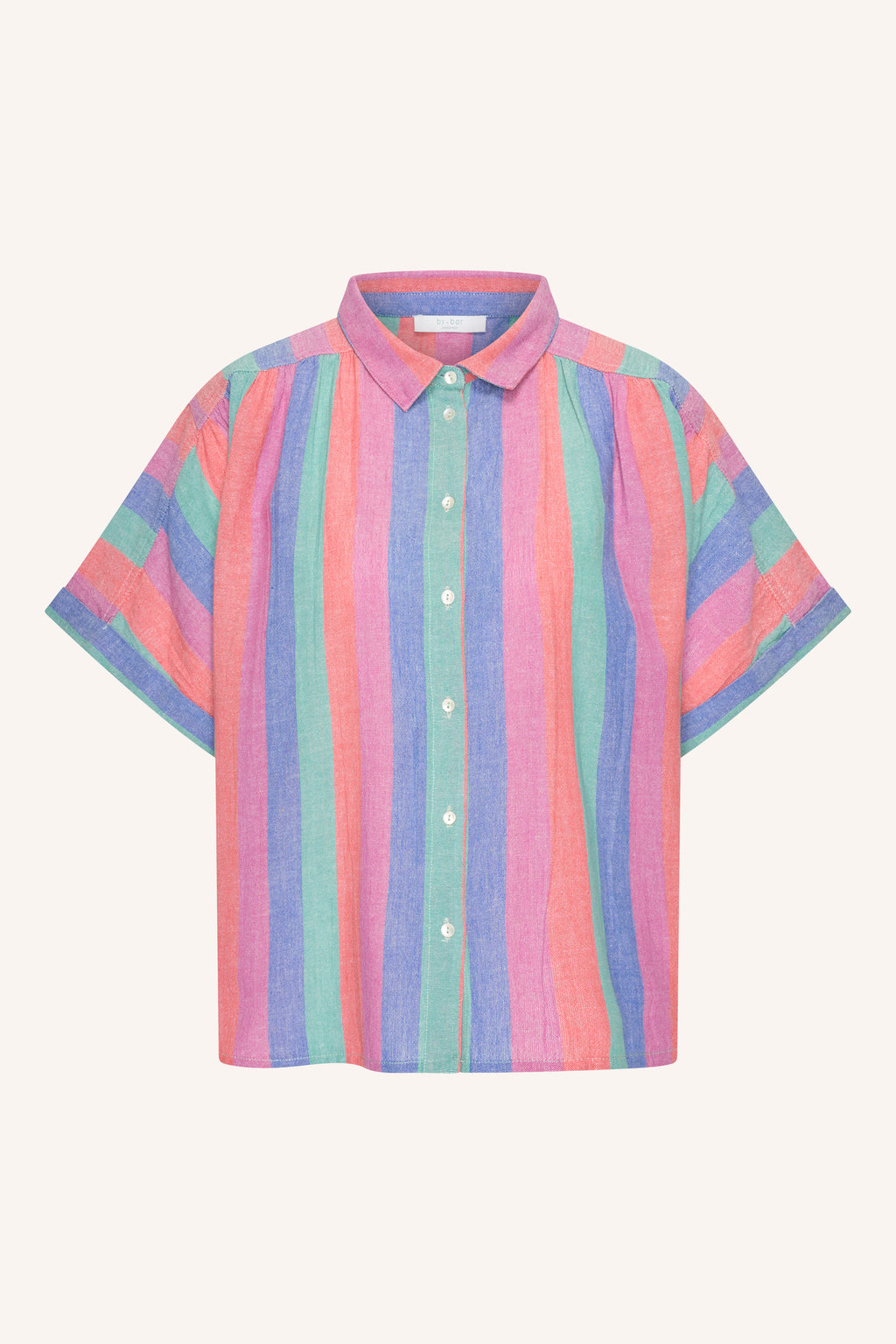 By Bar sunny rainbow pleats blouse