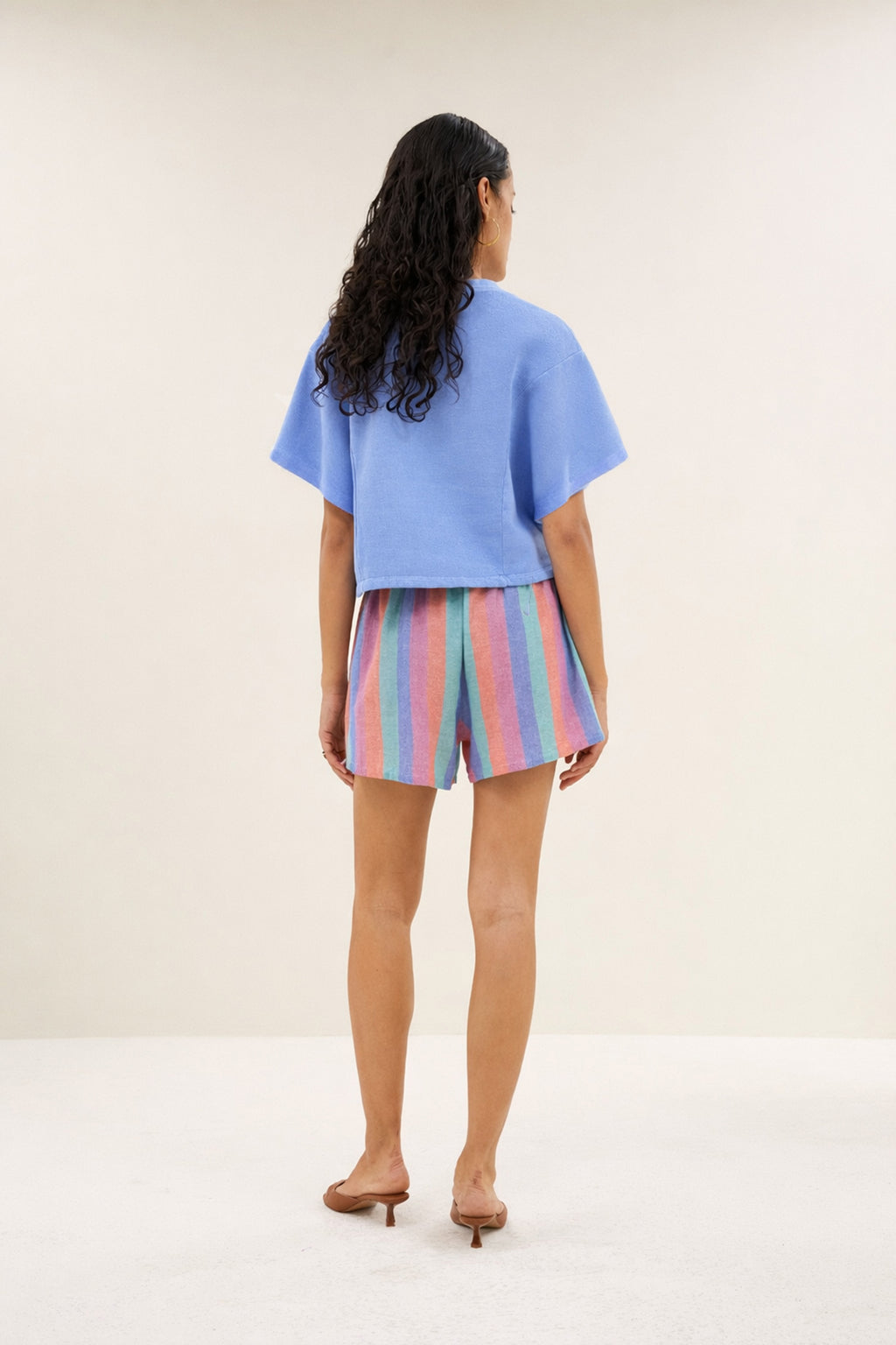 By Bar suki sweat top city blue