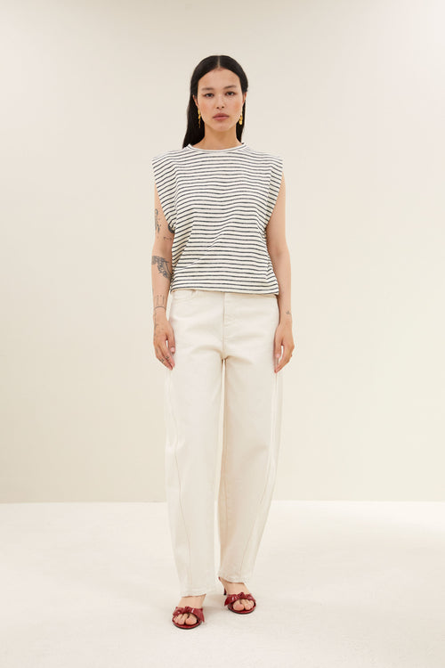 By Bar begum raw jeans | raw white