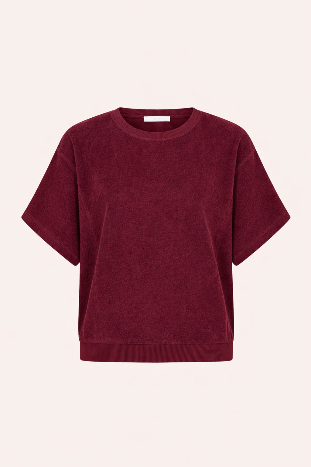 By Bar nuki slub top burgundy crush