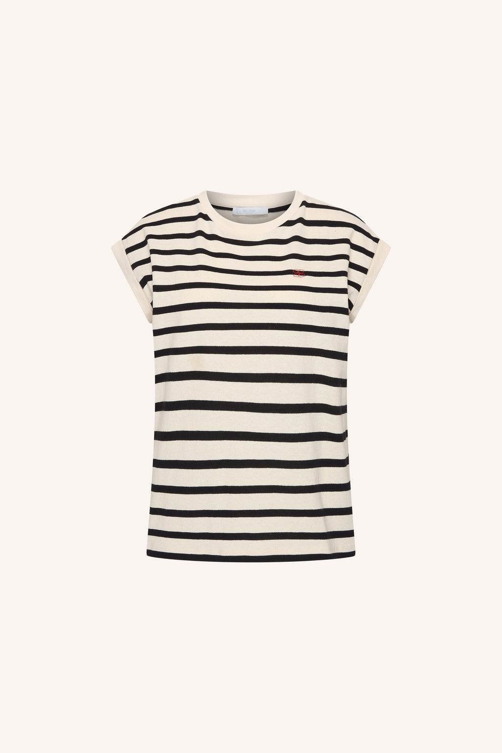 By Bar tobi stripe logo top | grain black stripe