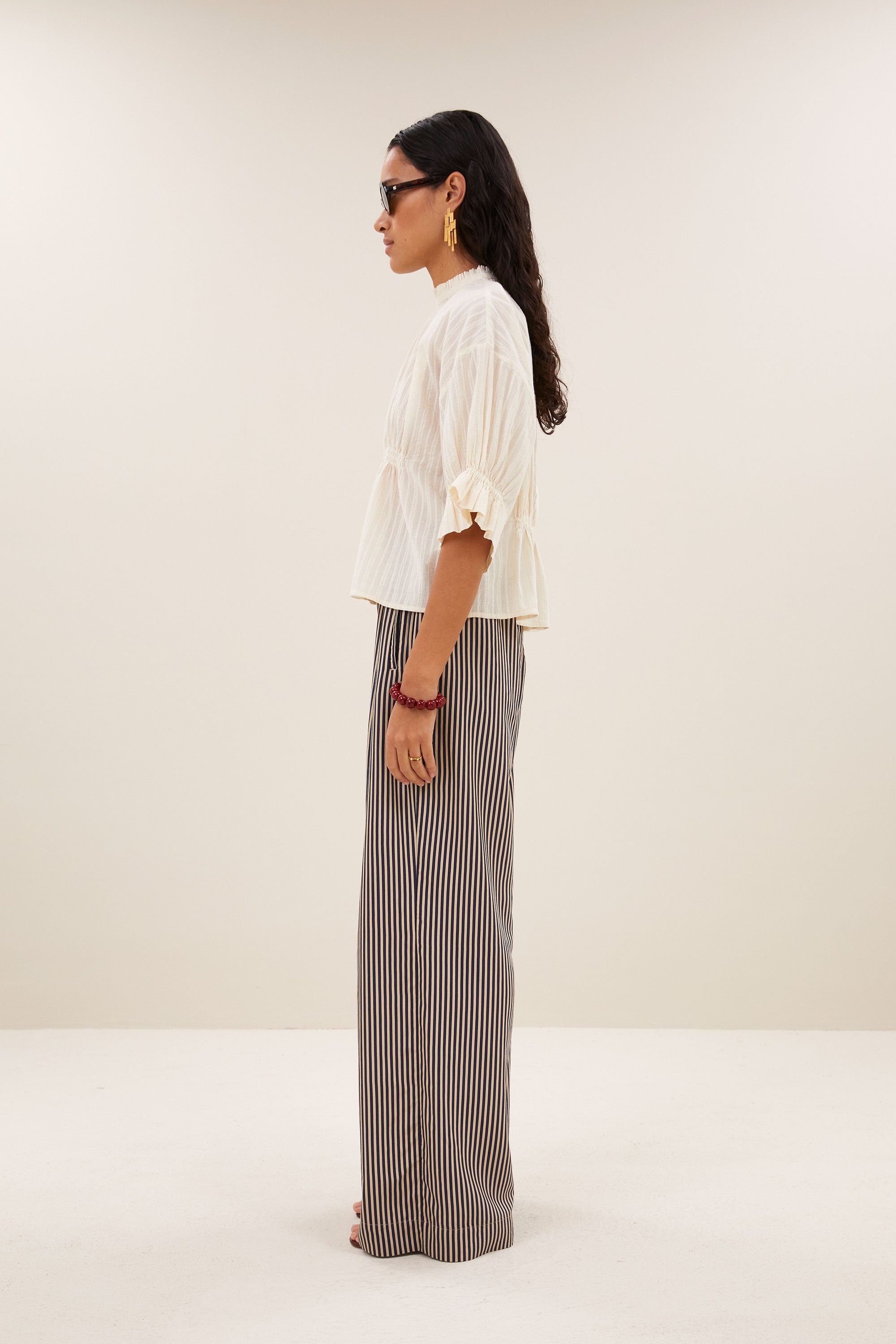 By Bar isabel dobby blouse | sand