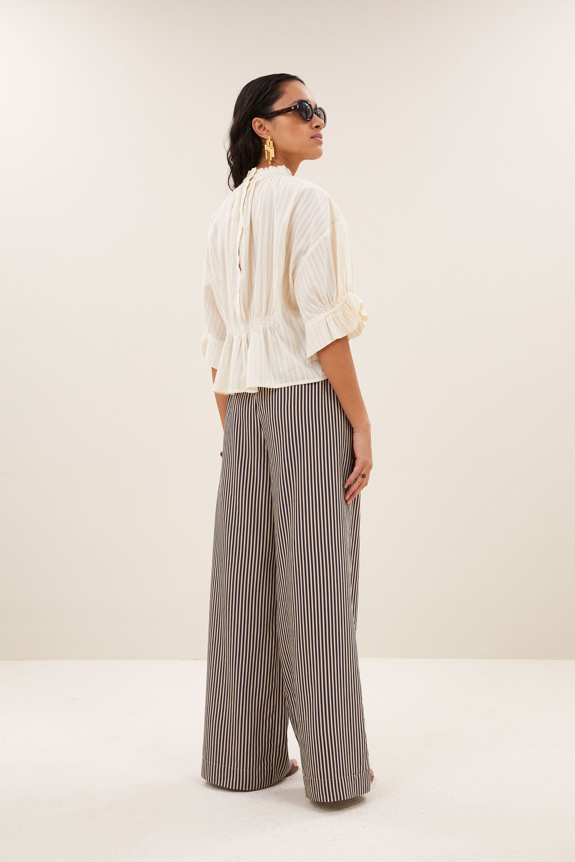 By Bar isabel dobby blouse | sand