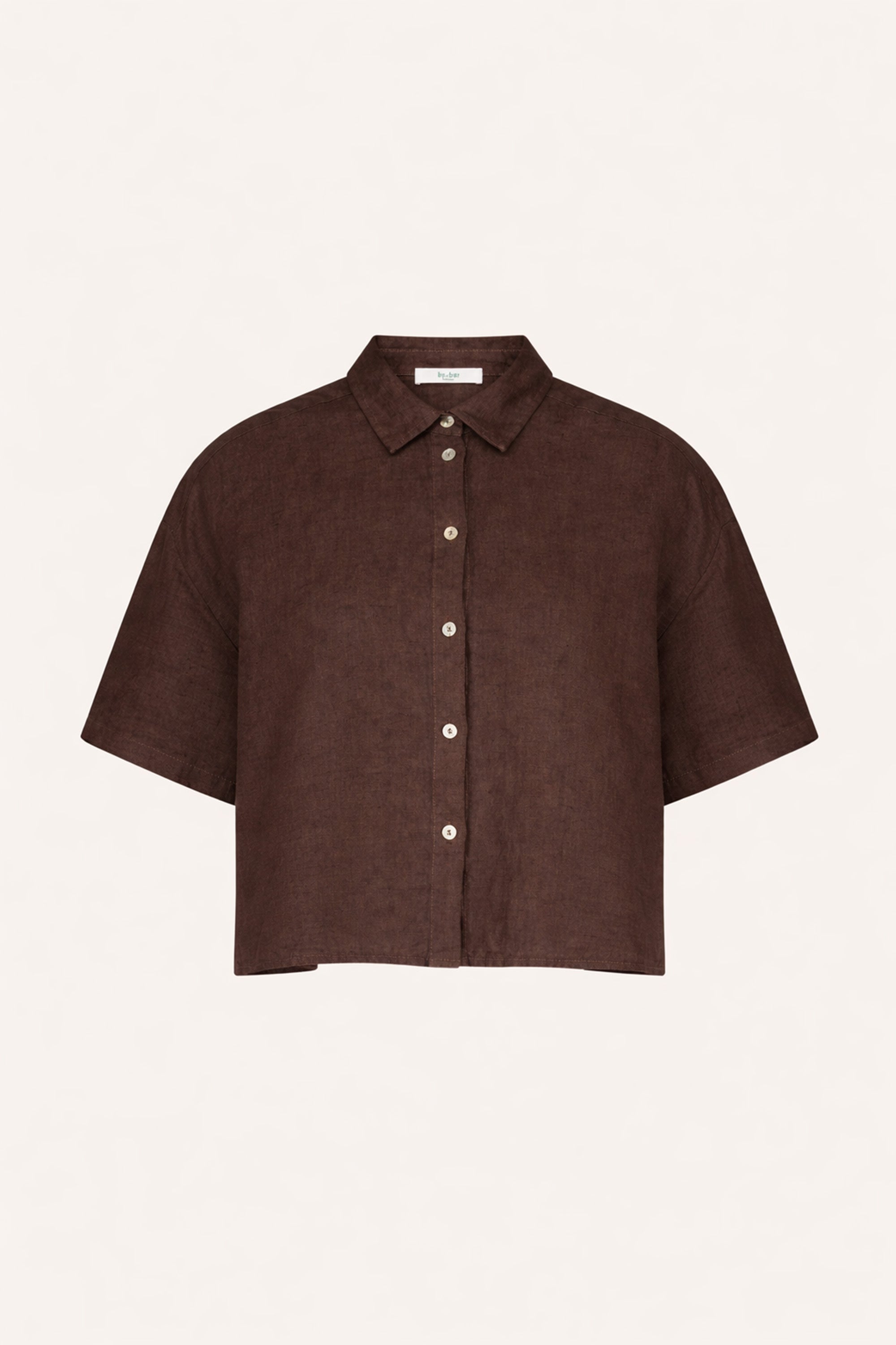 By Bar mara linen blouse | espresso