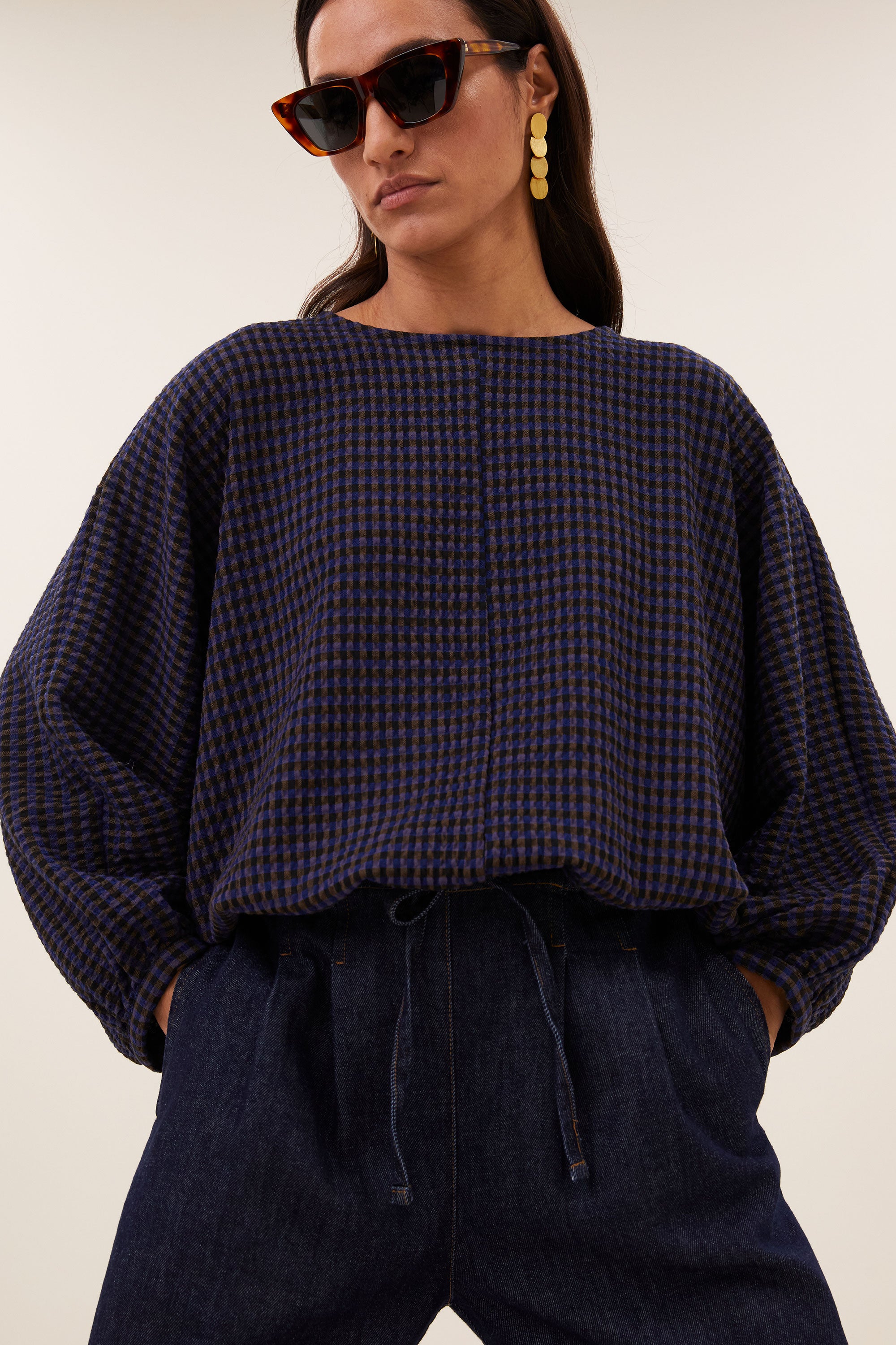 By Bar gaya blouse 1653 galaxy check