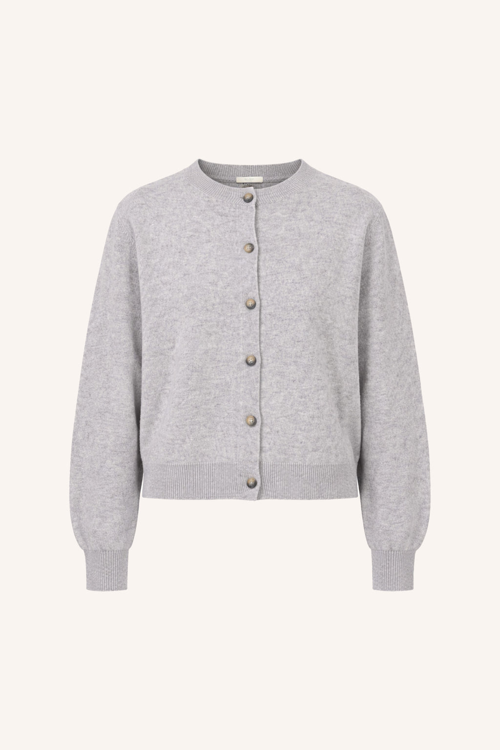 By Bar cleo merino cardigan 825 grey melee