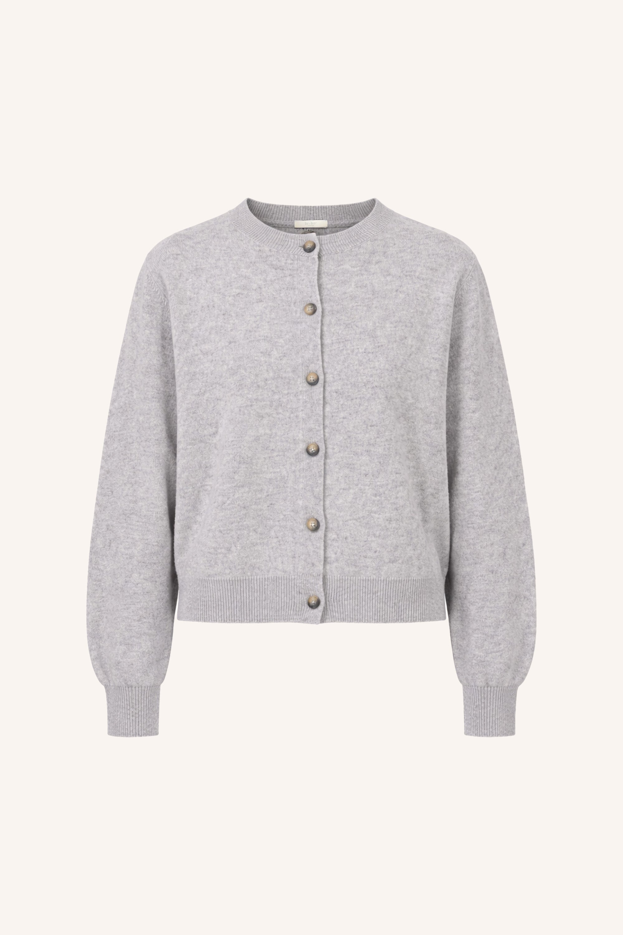 By Bar cleo merino cardigan 825 grey melee