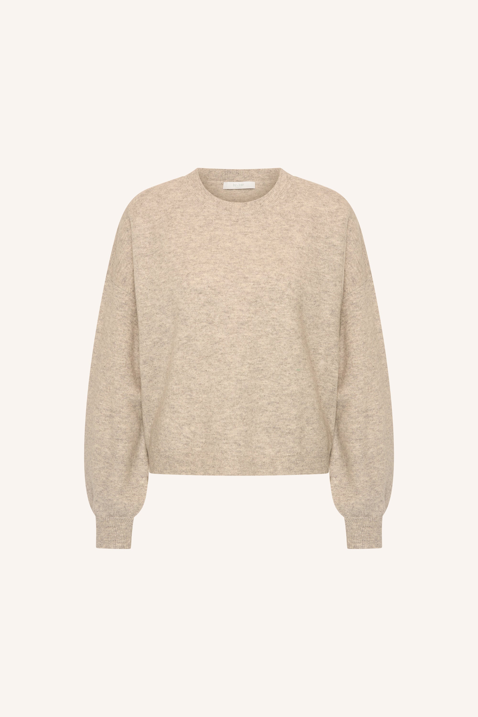 By Bar sammie round neck pullover 826 oyster melee