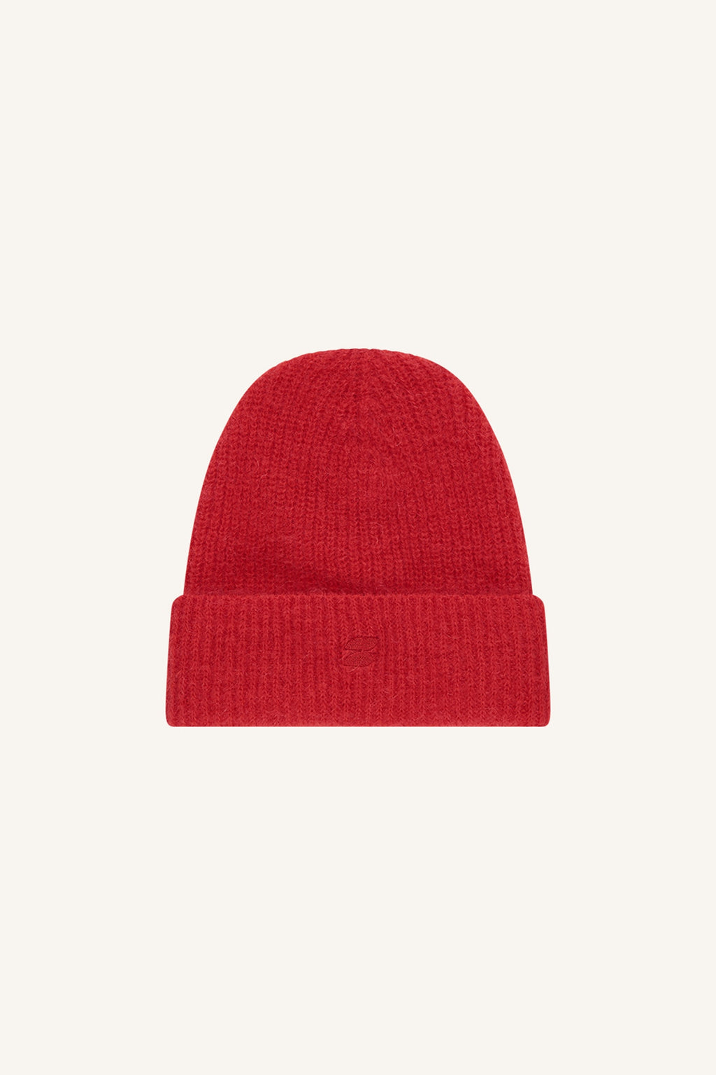 By Bar logo beanie 283 scarlet red