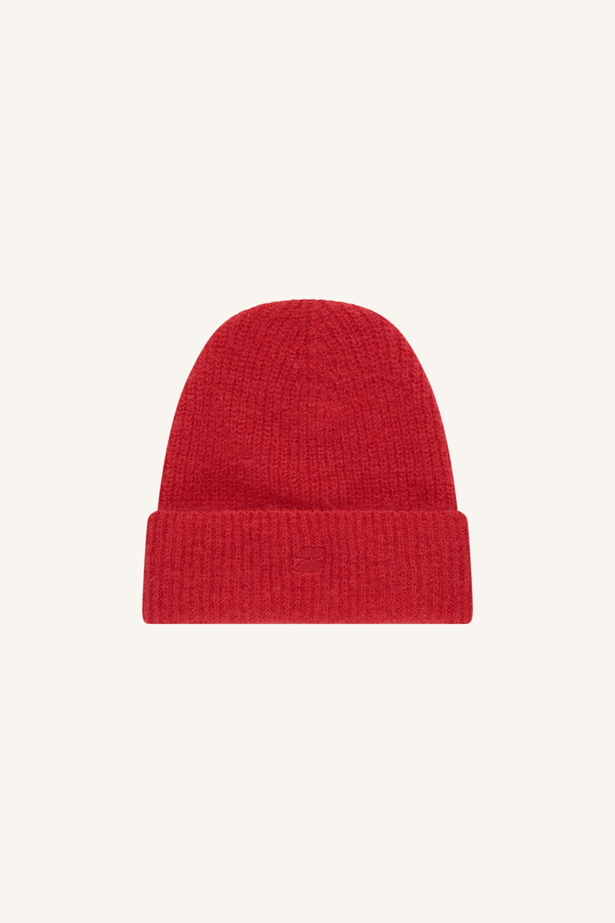 By Bar logo beanie 283 scarlet red
