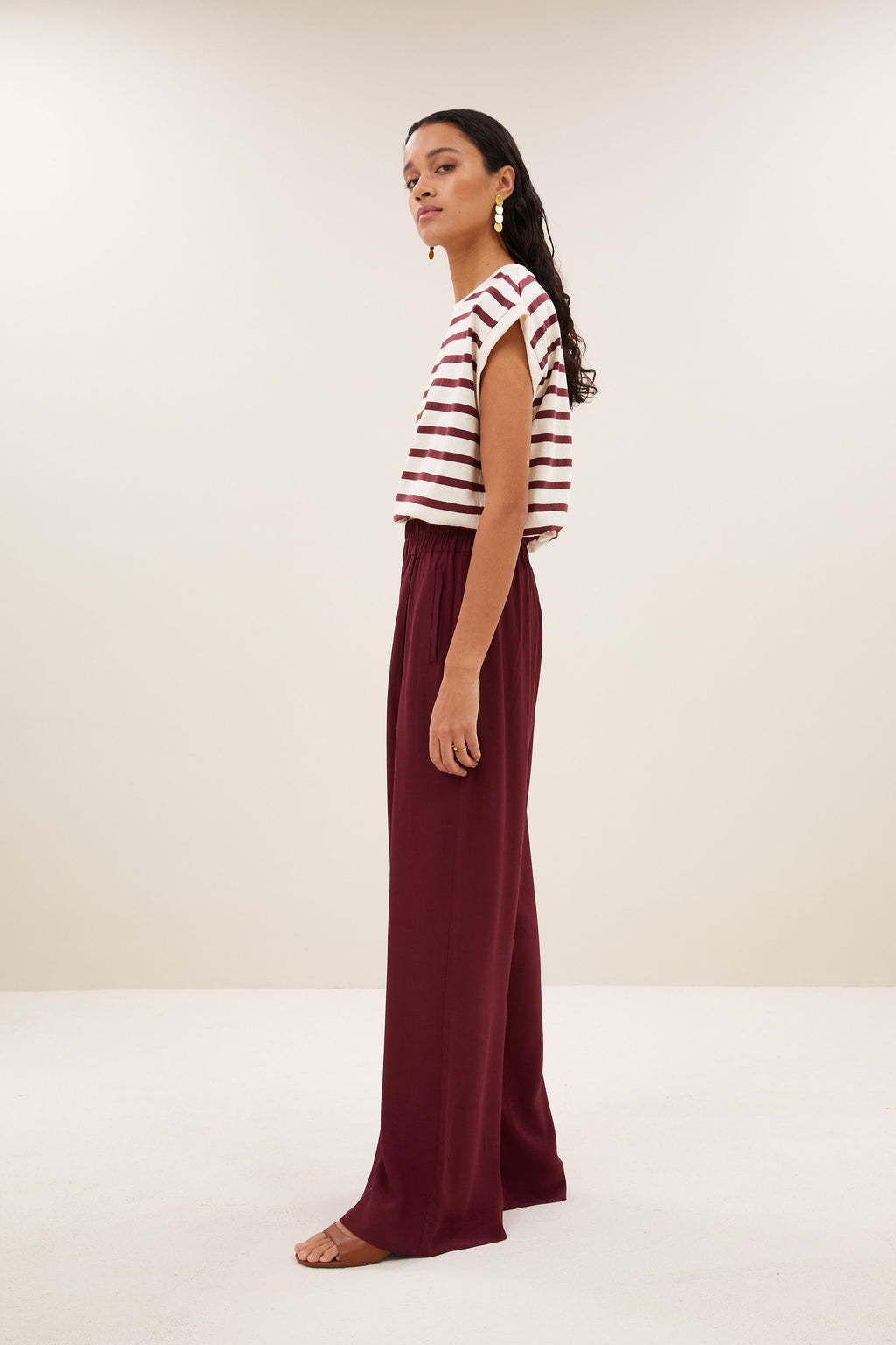 By Bar benji viscose pants | wine