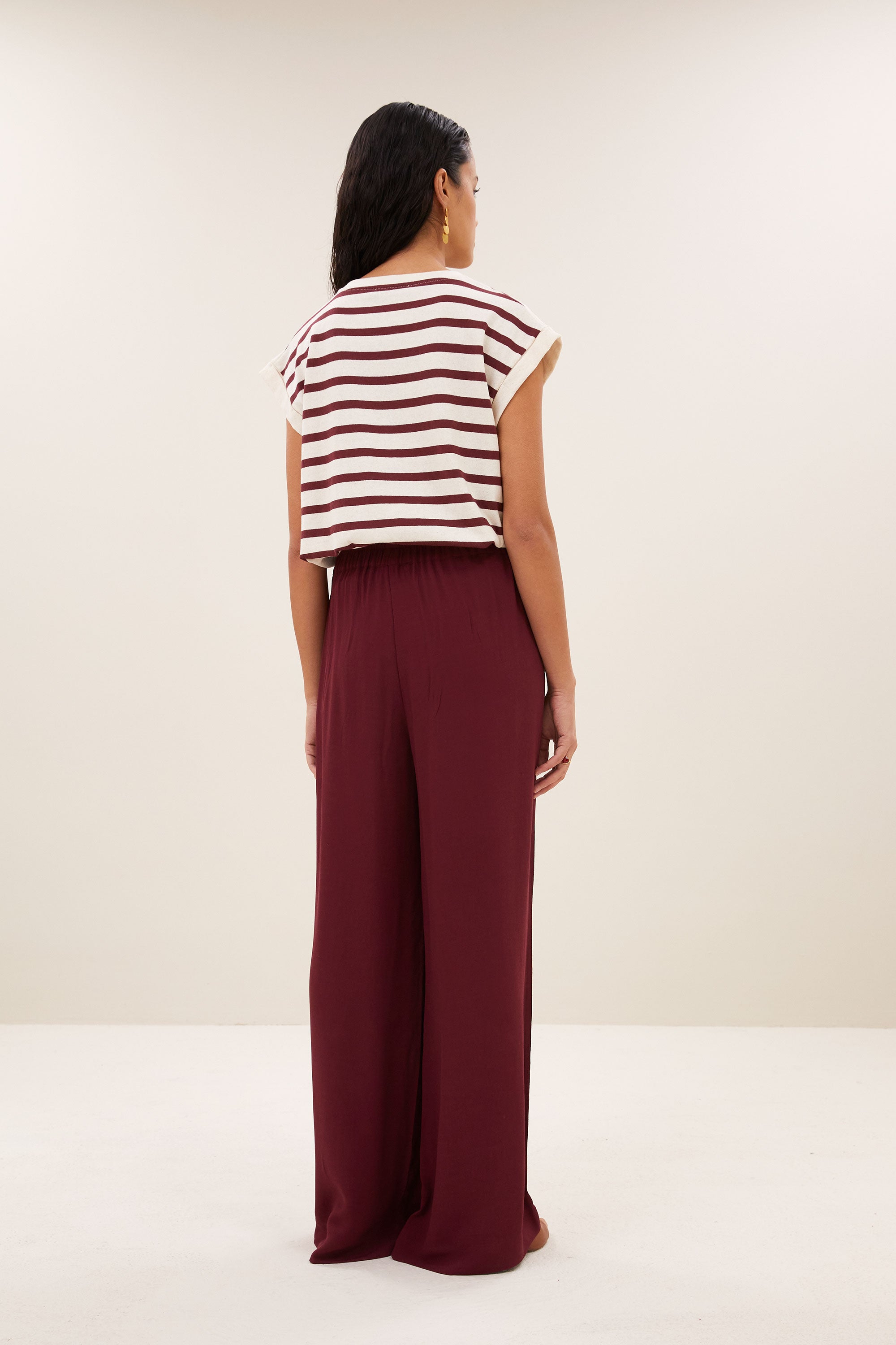 By Bar benji viscose pants | wine