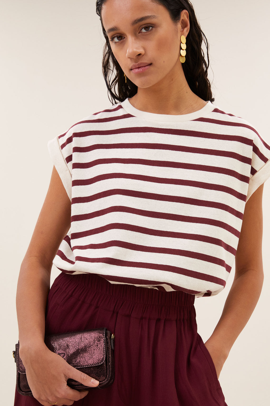 By Bar benji viscose pants | wine