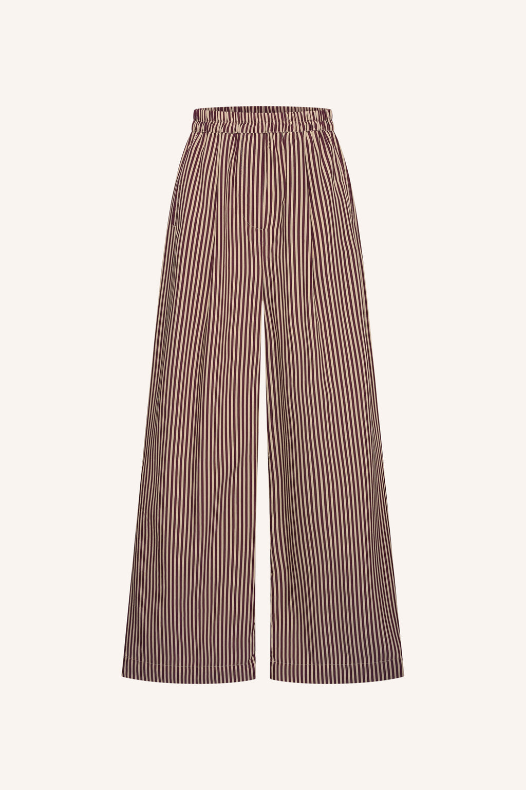 By Bar celin stripe pants | burgundy stripe