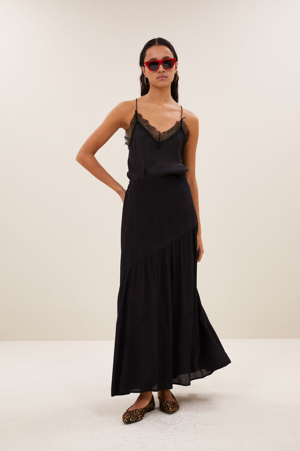 By Bar myra viscose skirt | black