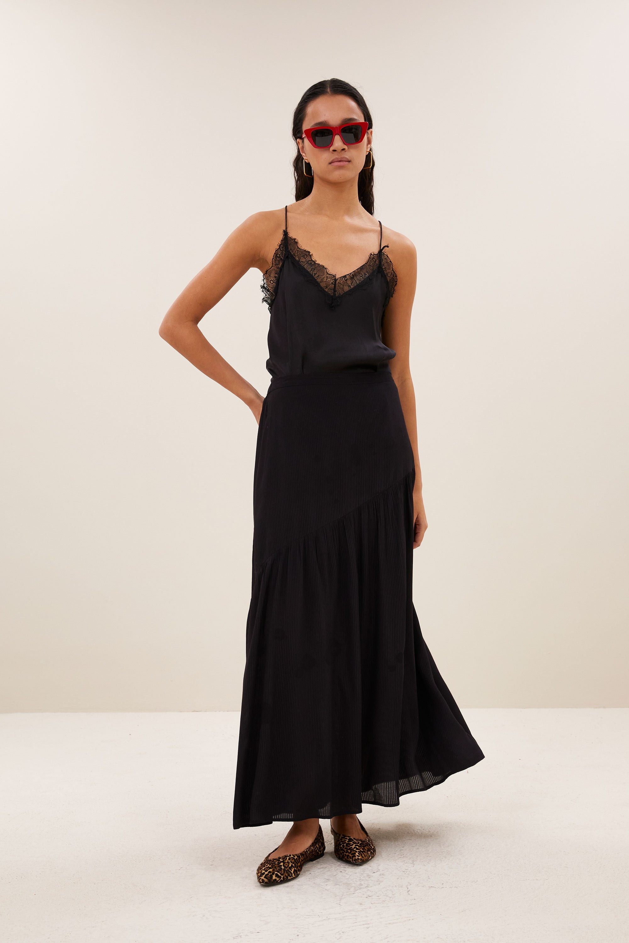 By Bar myra viscose skirt | black