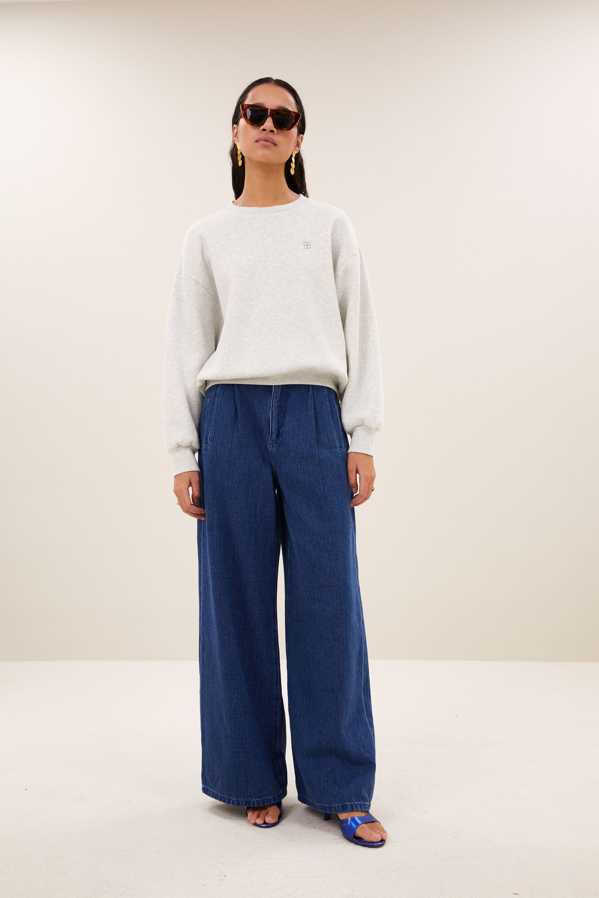 By Bar lili amor sweater | light grey melee