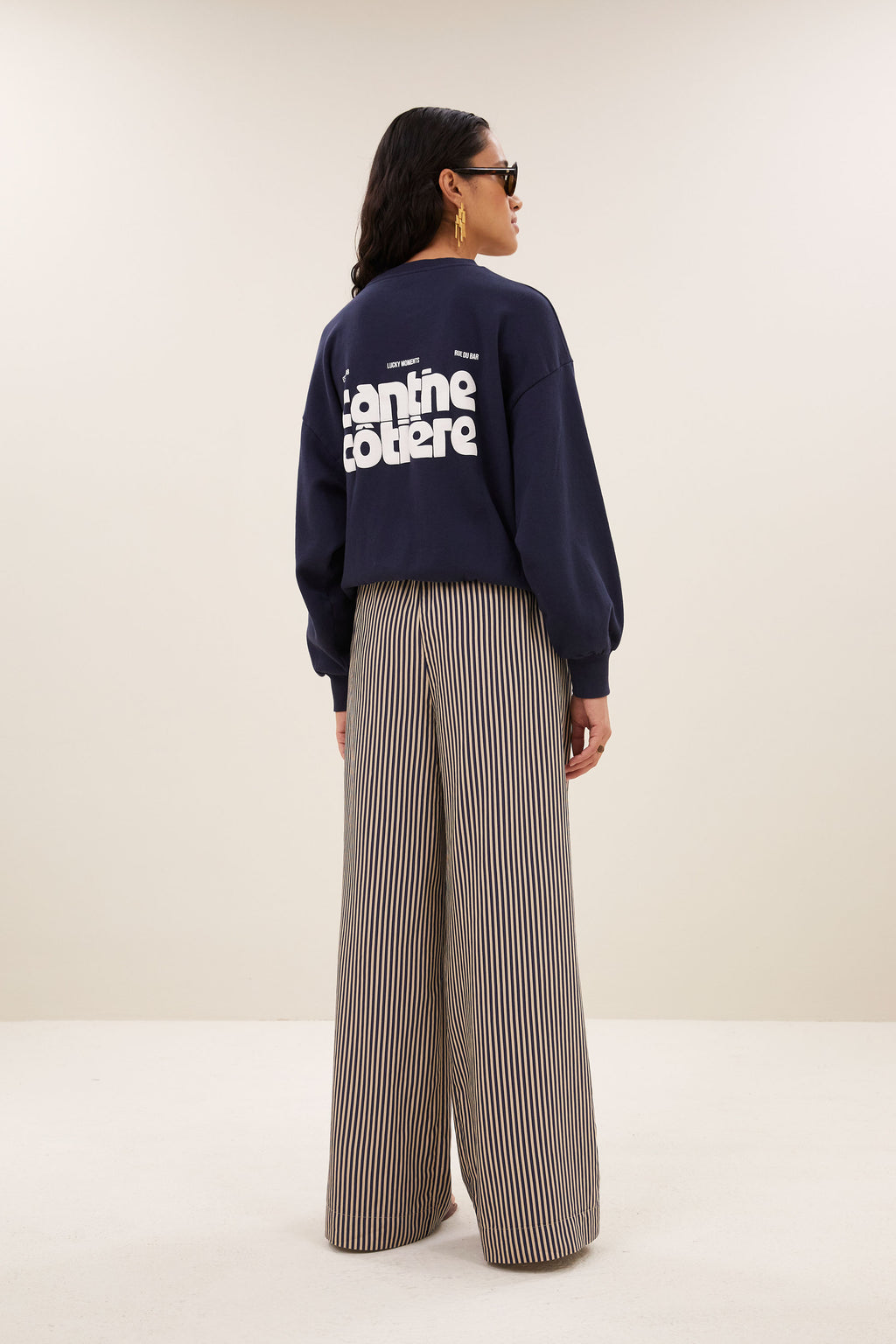 By Bar lili coast melange sweater | uniform blue