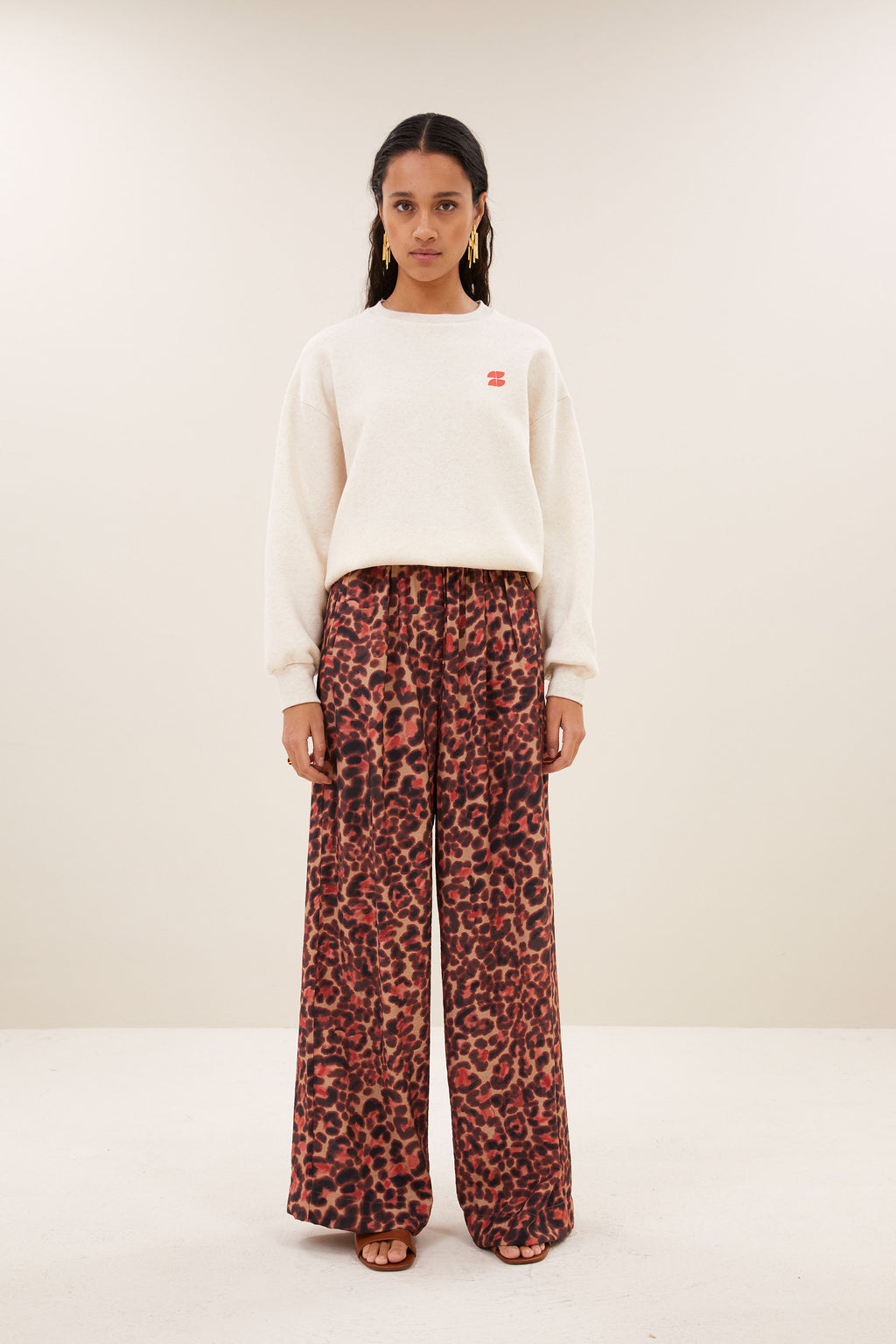 By Bar lili coast melange sweater | oyster melee