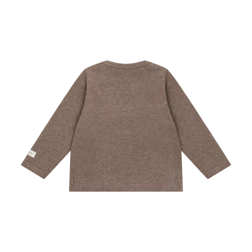 Fixoni T-shirt LS Melange Rib 2780 Mountain Trial Melange