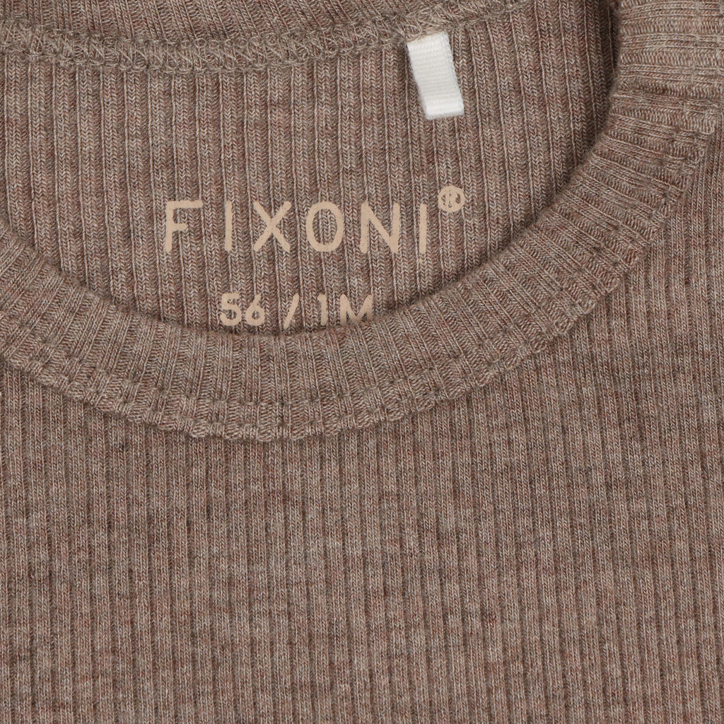 Fixoni T-shirt LS Melange Rib 2780 Mountain Trial Melange