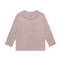 Fixoni T-shirt LS Melange Rib 5016 Pale Mauve Melange