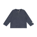 Fixoni T-shirt LS Melange Rib 7929 Vintage Indigo Melange