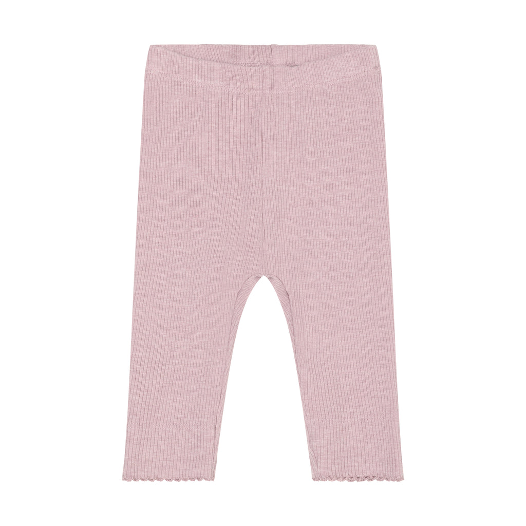 Fixoni Leggings Melange Rib 5016 Pale Mauve Melange