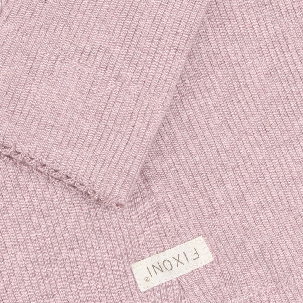 Fixoni Leggings Melange Rib 5016 Pale Mauve Melange