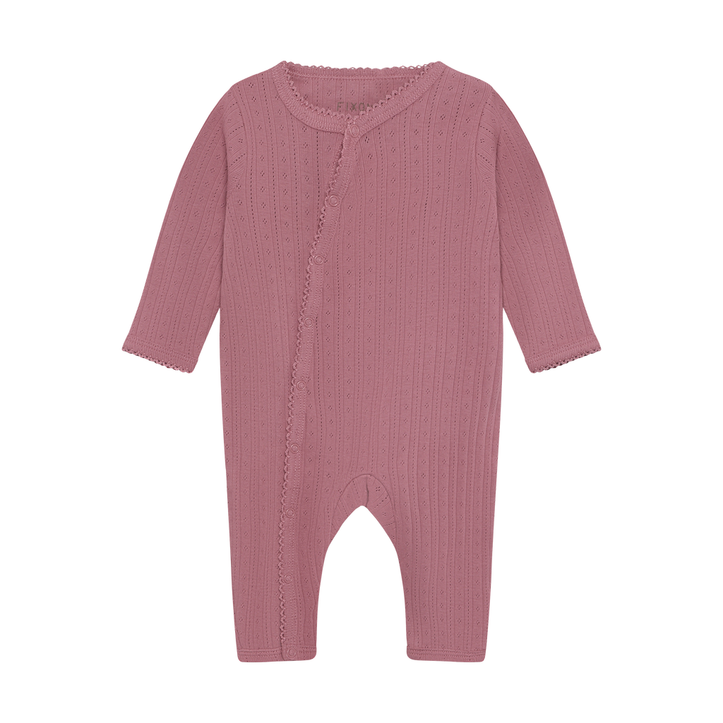 Fixoni Romper LS Pointelle 6180 Nostalgia Rose