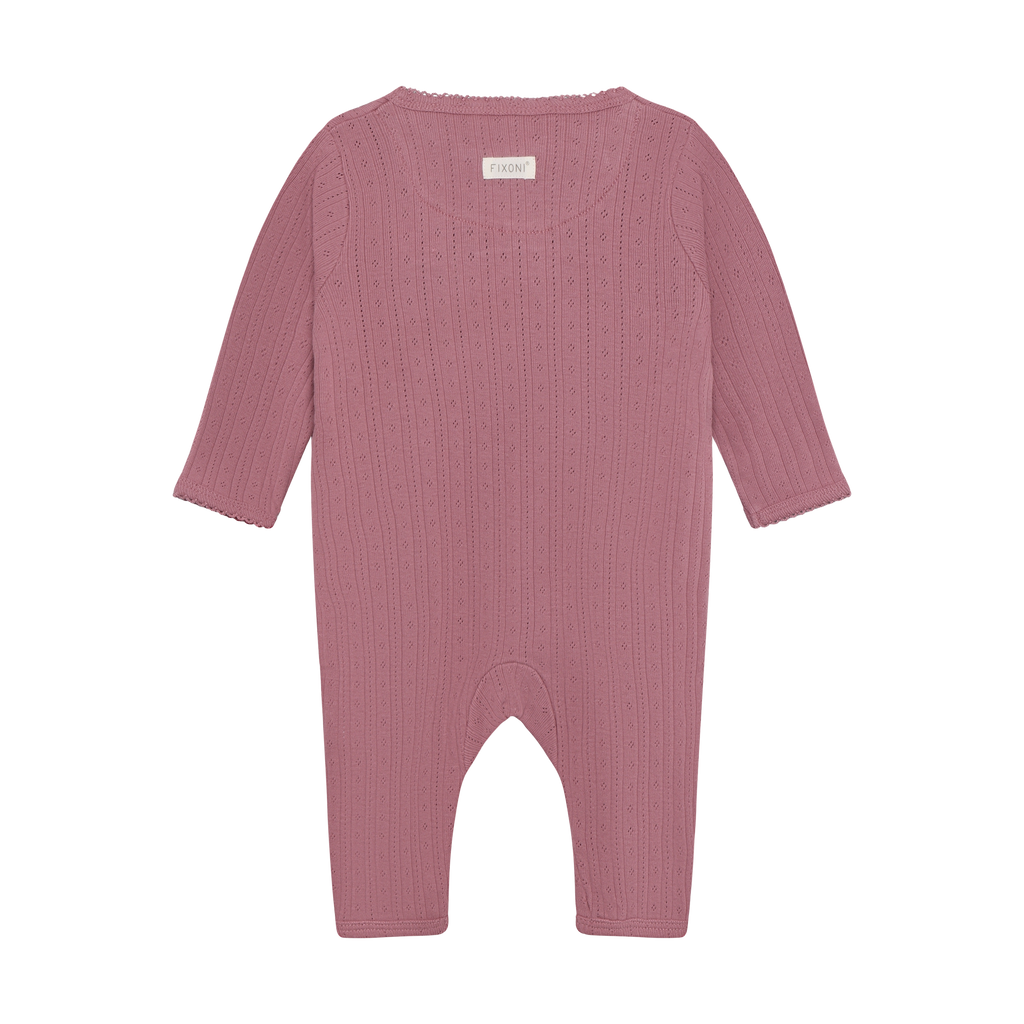 Fixoni Romper LS Pointelle 6180 Nostalgia Rose