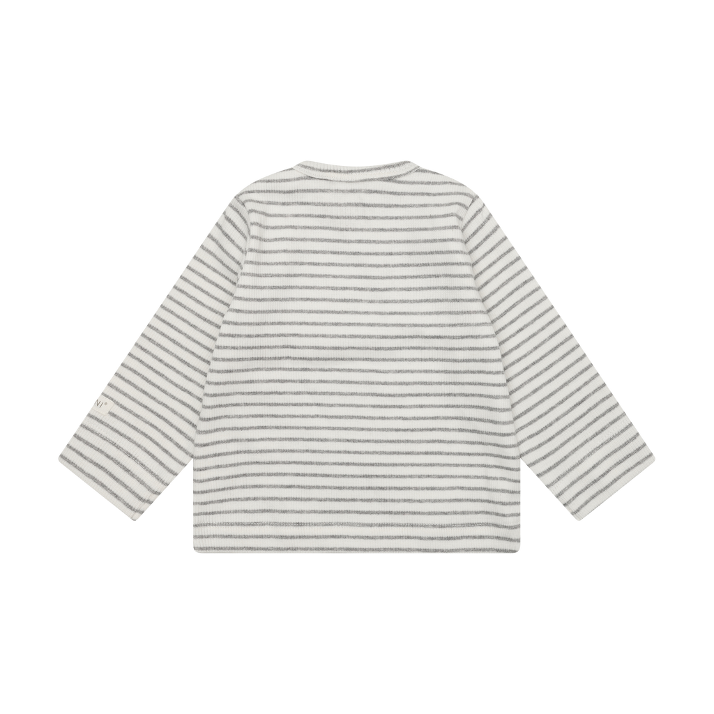 Fixoni T-shirt LS Rib 1658 Flint Gray Melange