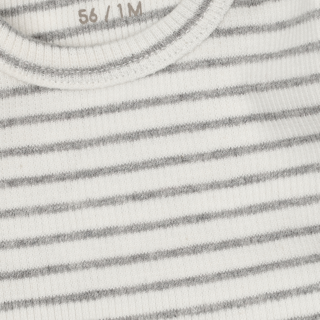 Fixoni T-shirt LS Rib 1658 Flint Gray Melange