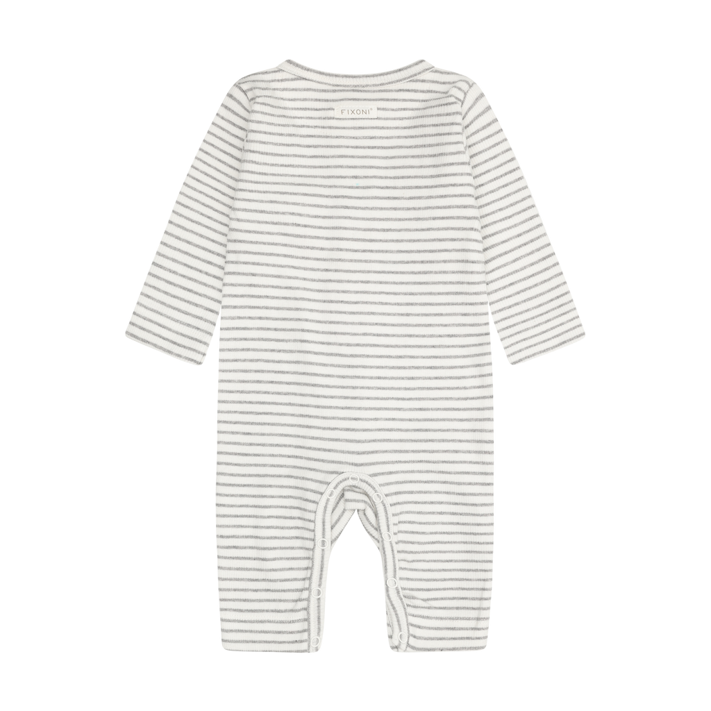 Fixoni Romper LS Rib 1658 Flint Gray Melange