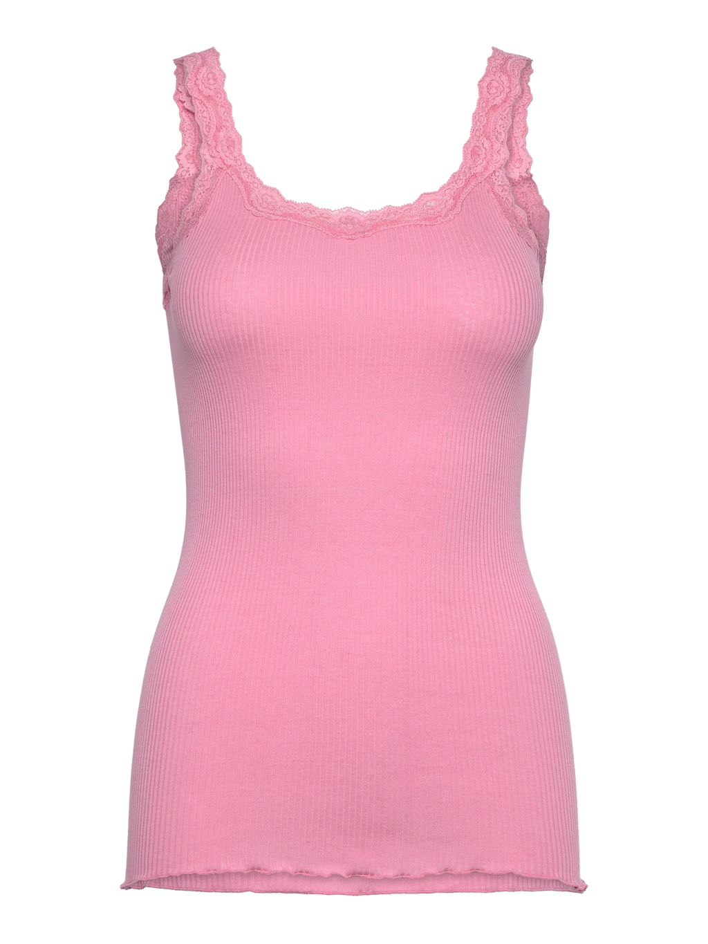 Rosemunde RWBabette Silk SL Deep Back Lace Top 045 sea pink
