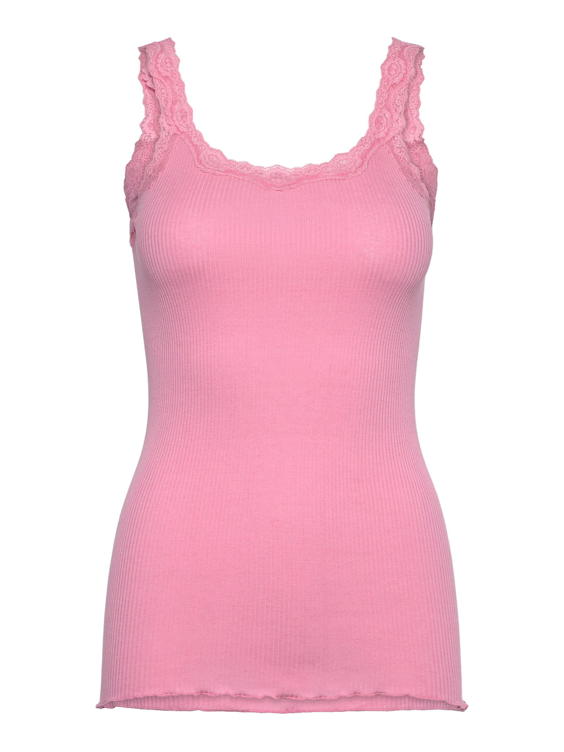 Rosemunde RWBabette Silk SL Deep Back Lace Top 045 sea pink
