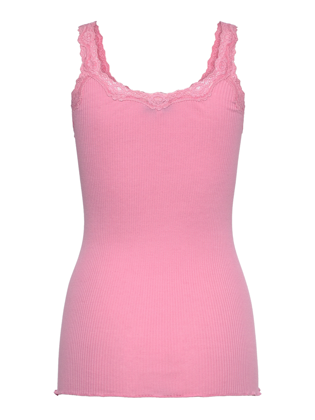 Rosemunde RWBabette Silk SL Deep Back Lace Top 045 sea pink