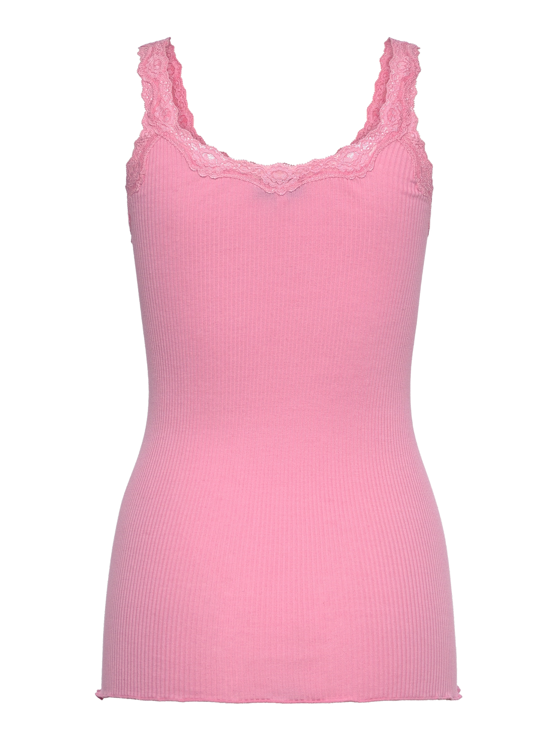 Rosemunde RWBabette Silk SL Deep Back Lace Top 045 sea pink