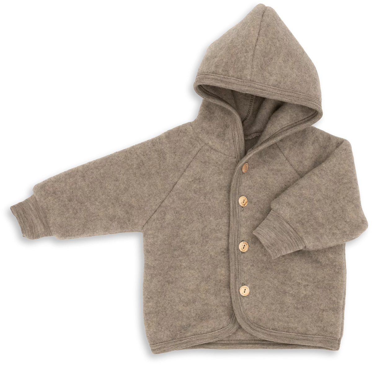Engel wolfleece jasje walnut melange