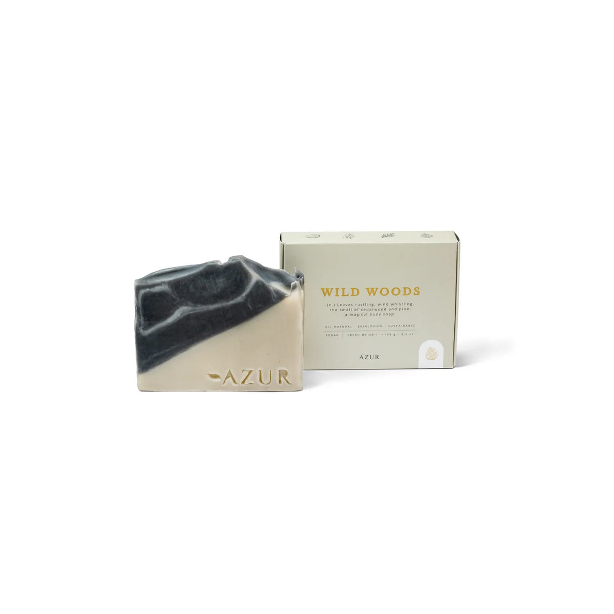 Azur WILD WOODS | Natuurlijke Zeep Bar | Handgemaakt