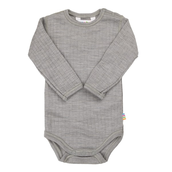 Joha merino wollen romper light grey melange